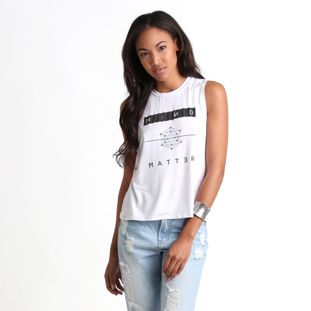 Mind Matter Tank - White